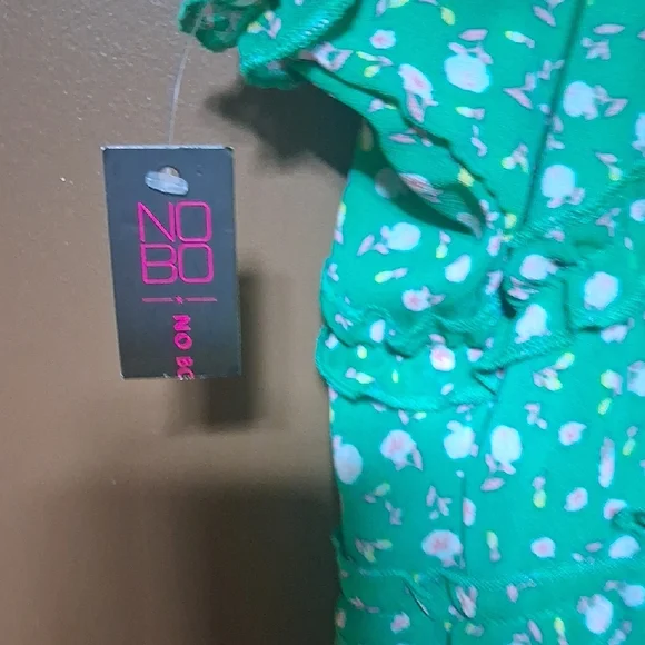 *Sold* No Boundaries Green Floral Dress Size Xxl 19 - Picture 5 of 5